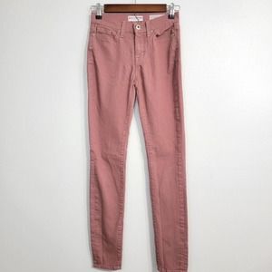 BULLHEAD Blush Pink High-Rise Skinny Leg Jeans